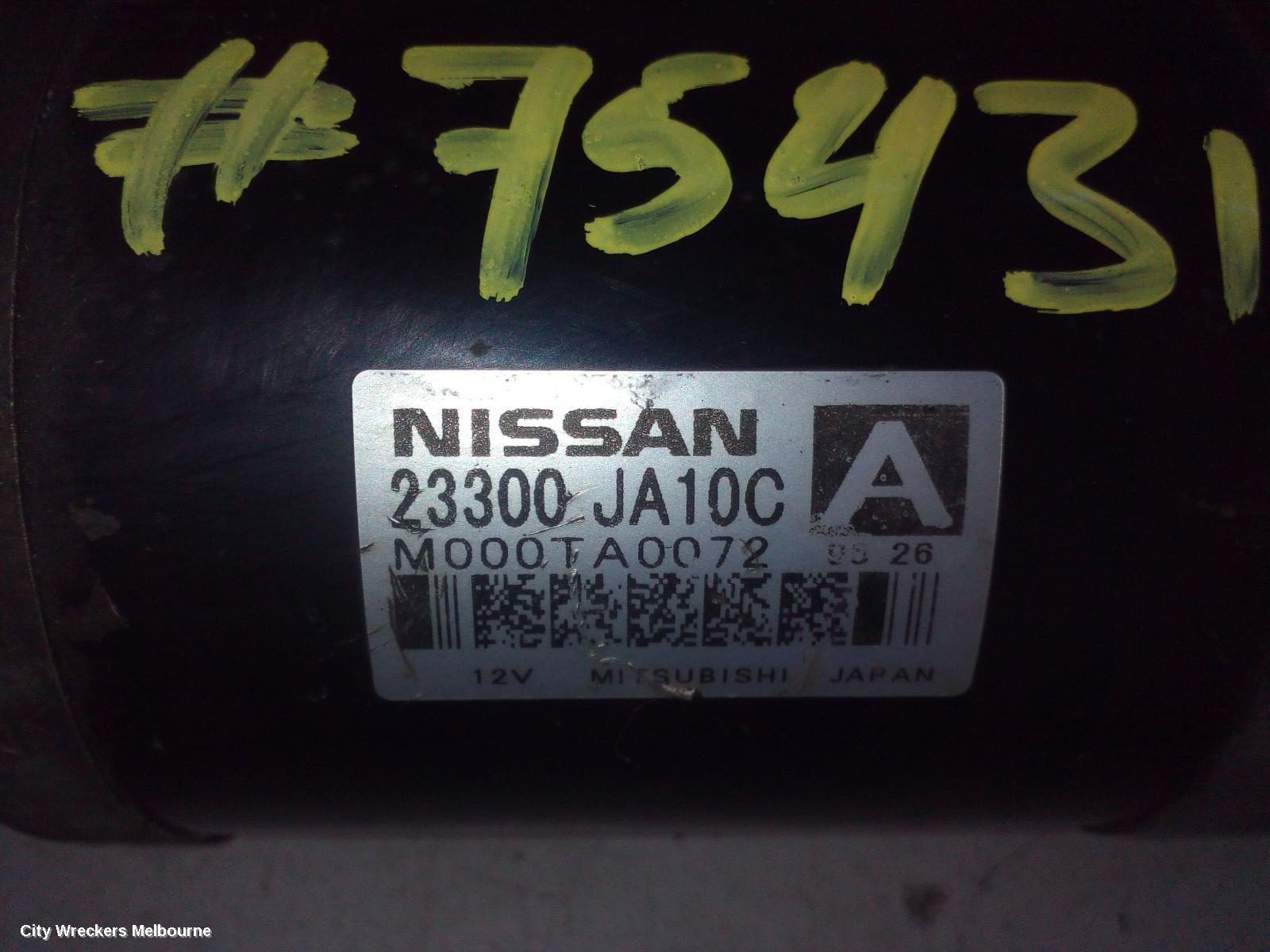 NISSAN MURANO STARTER, PETROL, 3.5, VQ35, Z51, 12/2008 - 12/2014 - Image 1