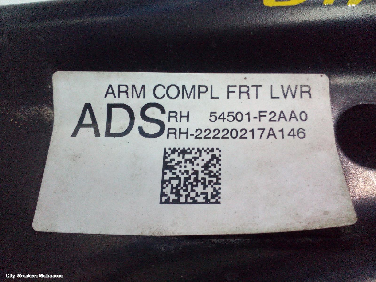 HYUNDAI I30 RIGHT FRONT LOWER CONTROL ARM, PD, HATCH (S. KOREA VIN KMHH), STANDARD TYPE, 03/2017 ONWARDS - Image 3