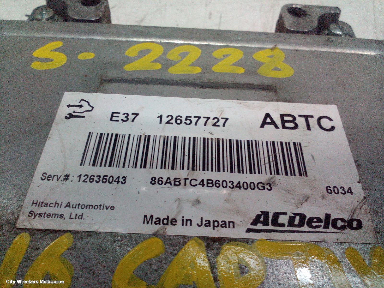 HOLDEN CAPTIVA ECU, ENGINE ECU, 2.4, PETROL, AUTO T/M, P/N 12657727, ECU ONLY, CG, 01/2011 - 06/2018 - Image 3