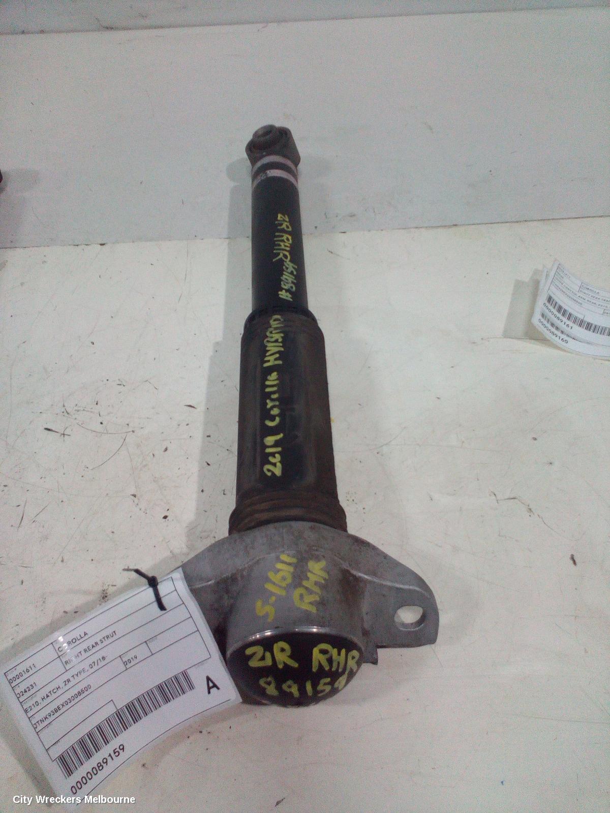 TOYOTA COROLLA RIGHT REAR STRUT, E210, HATCH, ZR TYPE, 07/2018 ONWARDS - Image 2