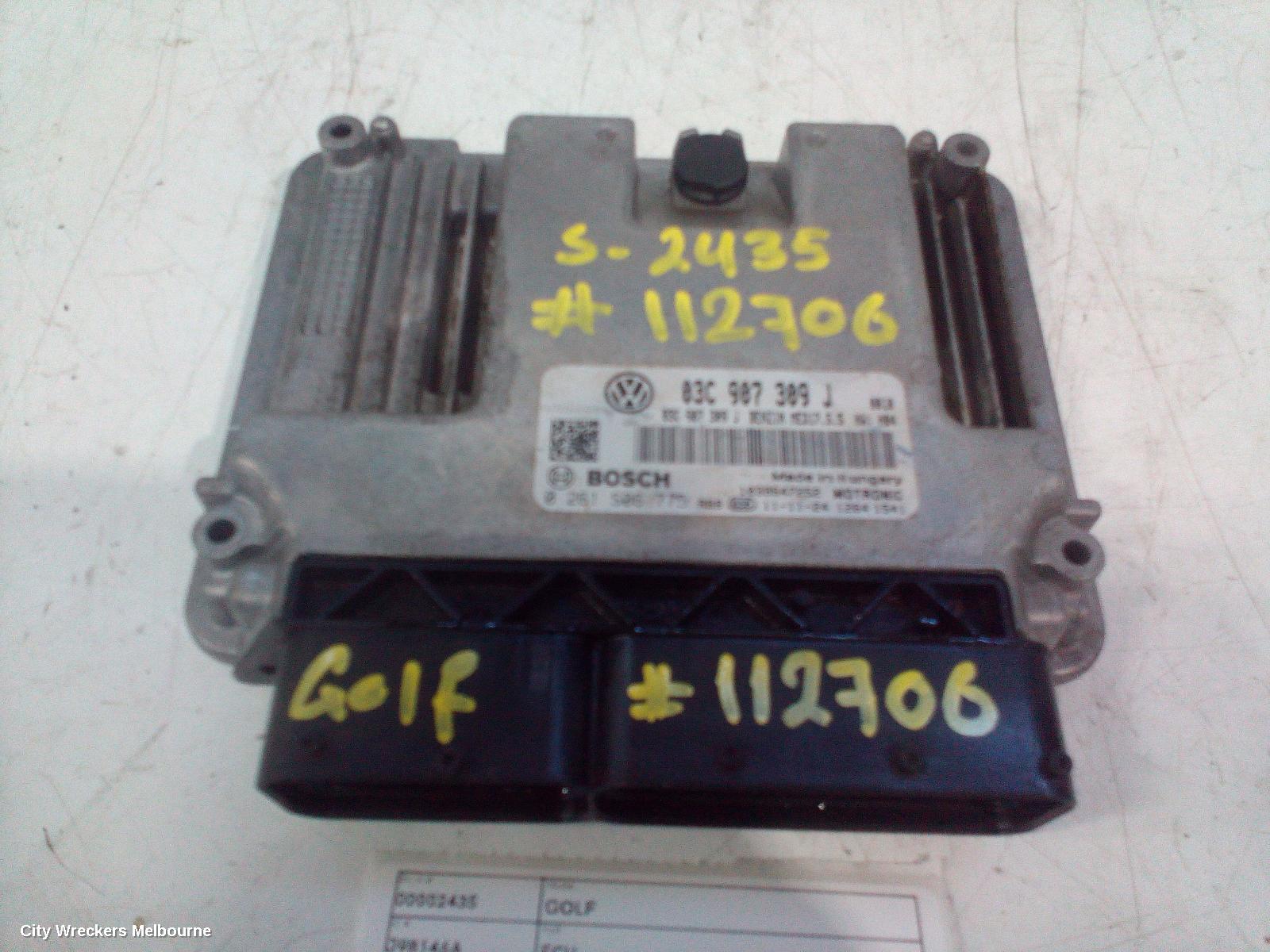 VOLKSWAGEN GOLF ECU, ENGINE ECU, 1.4, PETROL, CTHD CODE, ECU ONLY, GEN 6, 10/2008 - 01/2016 - Image 2