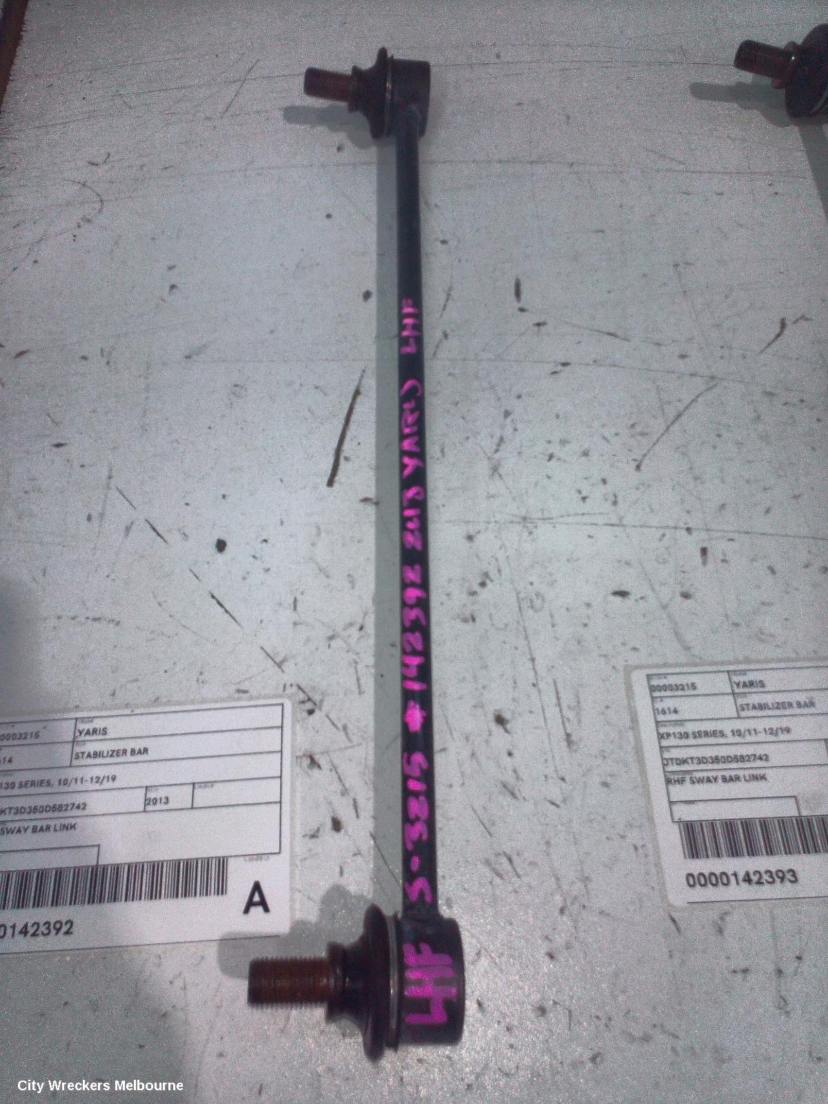 TOYOTA YARIS STABILISER BAR, XP130 SERIES, 10/2011 - 12/2019 - Image 1