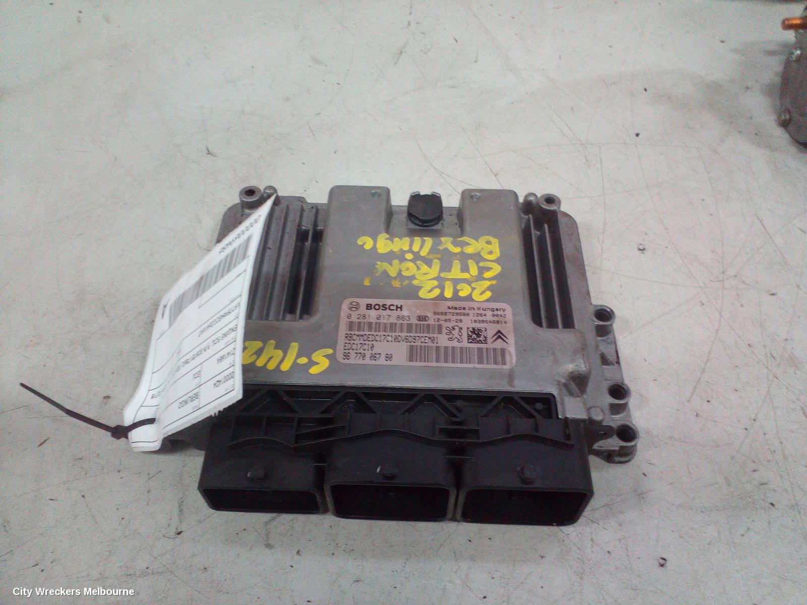 CITROEN BERLINGO ECU, ENGINE ECU, P/N 0281017863, ECU ONLY, B9C, 03/2009 - 12/2018 - Image 2