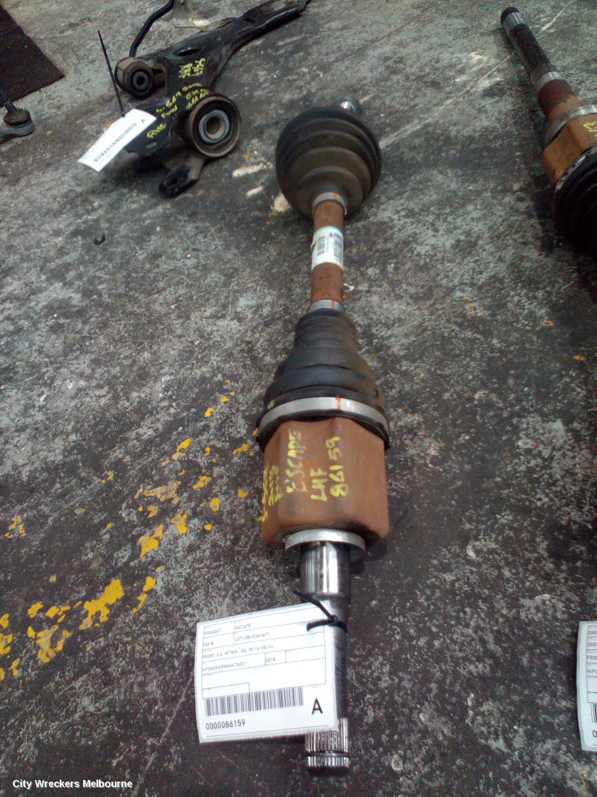 FORD ESCAPE LEFT DRIVESHAFT, FRONT, 2.0, PETROL, ZG, 09/2016 - 05/2020 - Image 1