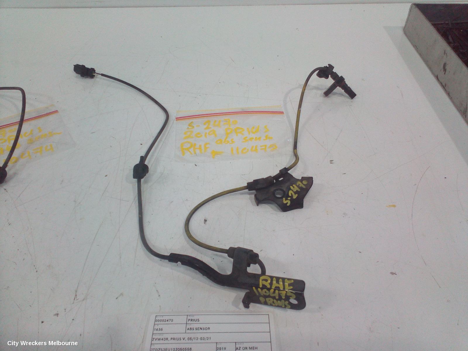 TOYOTA PRIUS ABS SENSOR, ZVW40R, PRIUS V, 05/2012 - 11/2022 - Image 1