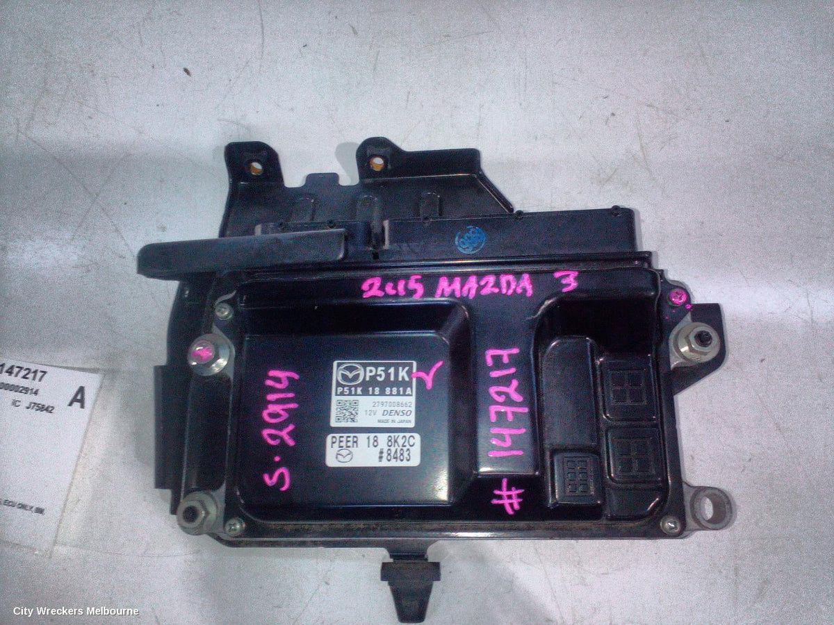 MAZDA 3 ECU, ENGINE ECU, 2.0, PETROL, SKYACTIV-G, ECU ONLY, BM, 11/2013 - 05/2016 - Image 2