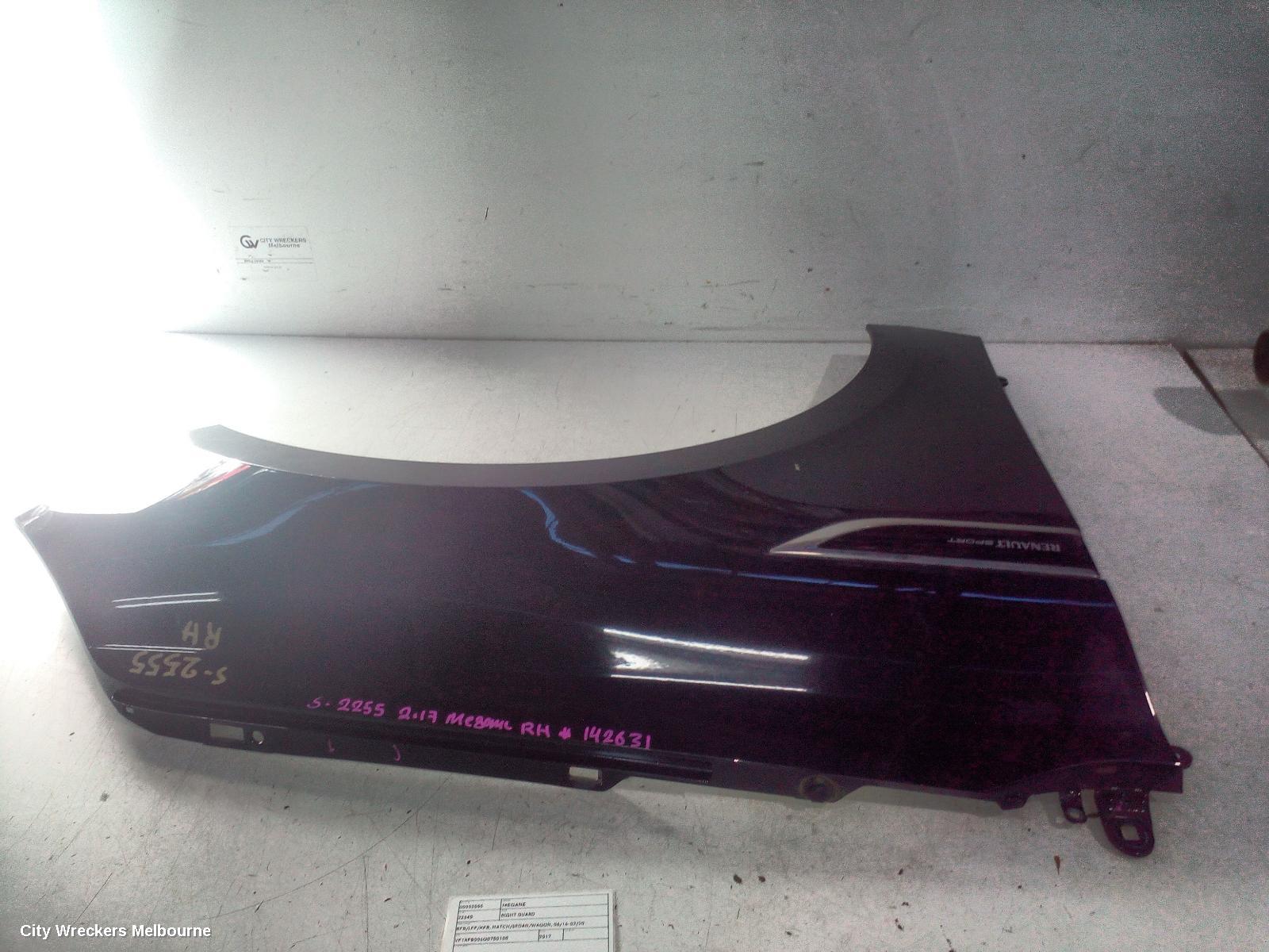 RENAULT MEGANE RIGHT GUARD, BFB/LFF/KFB, HATCH/SEDAN/WAGON, 06/2016 - 02/2020 - Image 1