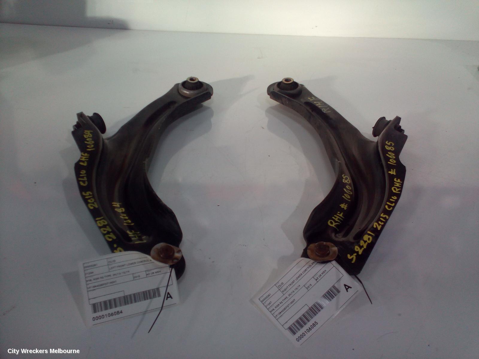 RENAULT CLIO LEFT FRONT LOWER CONTROL ARM, X98, NON RS TYPE, 09/2013 - 10/2019 - Image 3