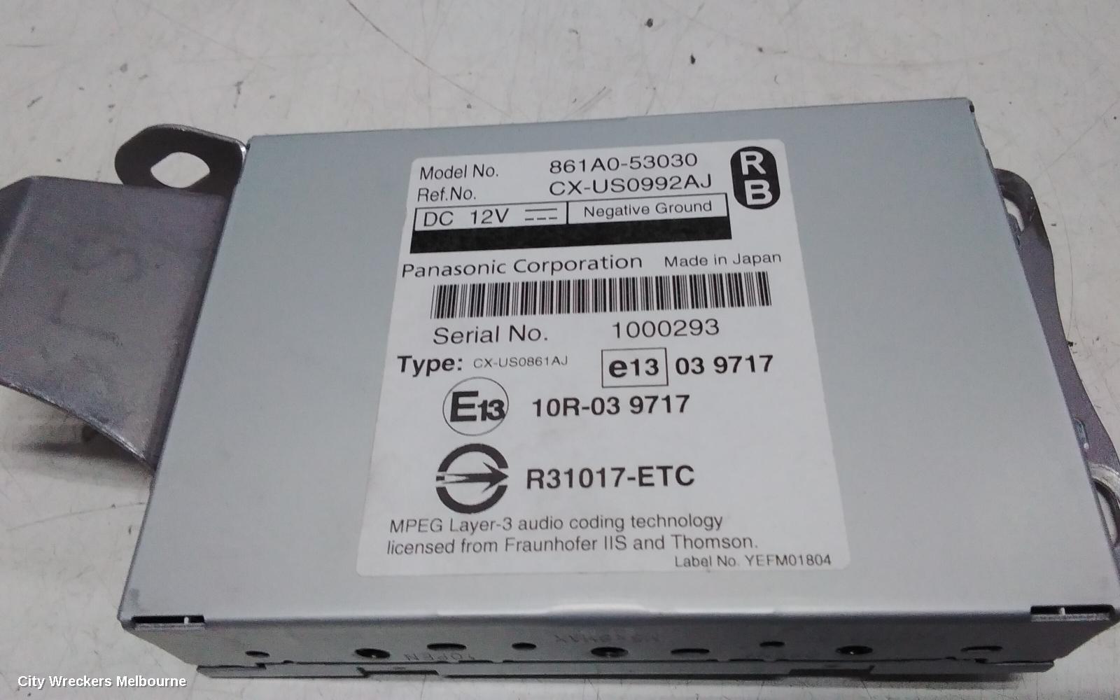 LEXUS IS250/IS250C, GSE20R, MISC SWITCH, 11/2005 - 12/2014, 861A0-53030 MULTIMEDIA INTERFACE MODULE UNIT  : 118838 - Image 2