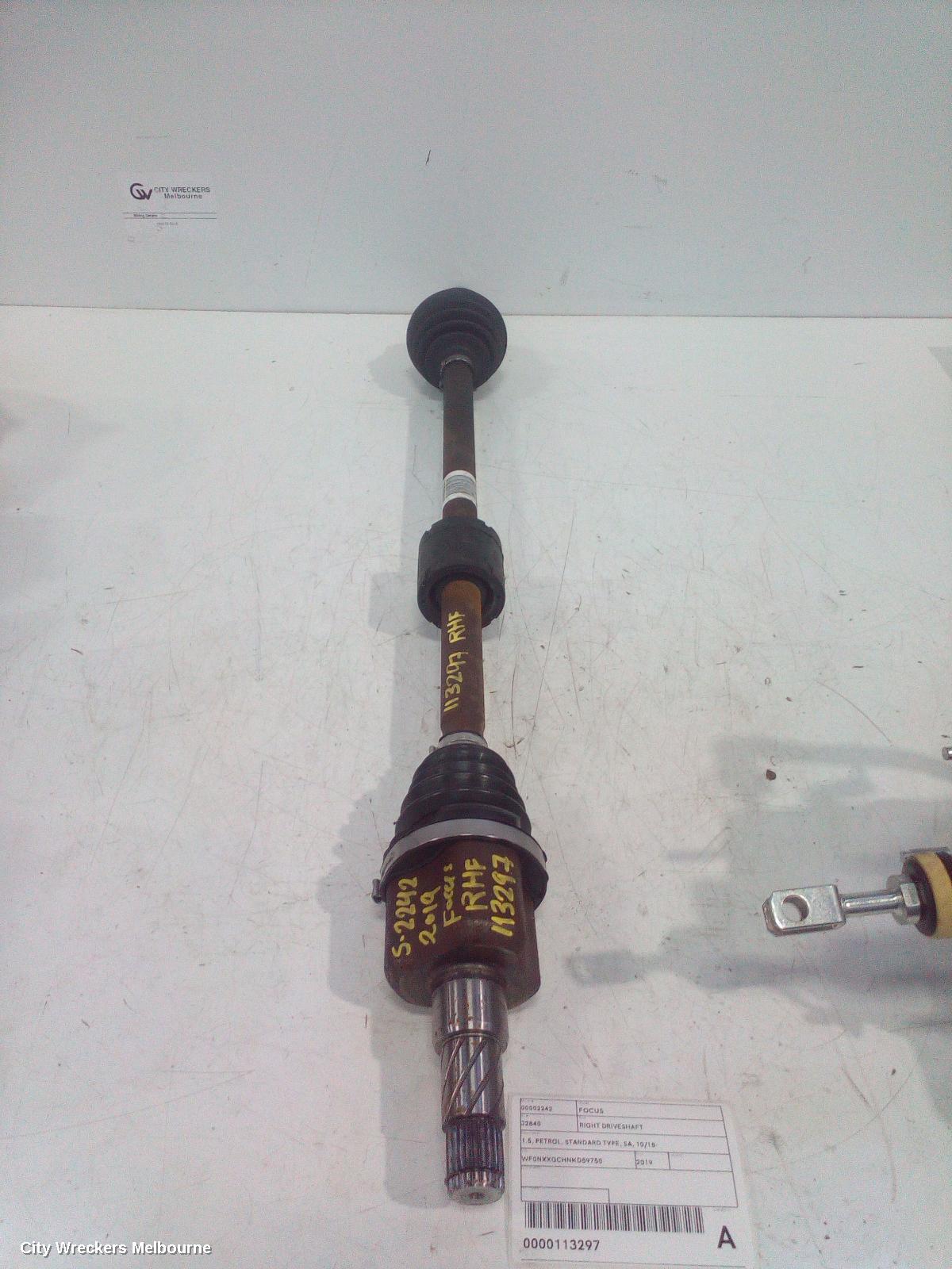 FORD FOCUS RIGHT DRIVESHAFT, 1.5, PETROL, STANDARD TYPE, SA, 10/2018 ONWARDS - Image 2