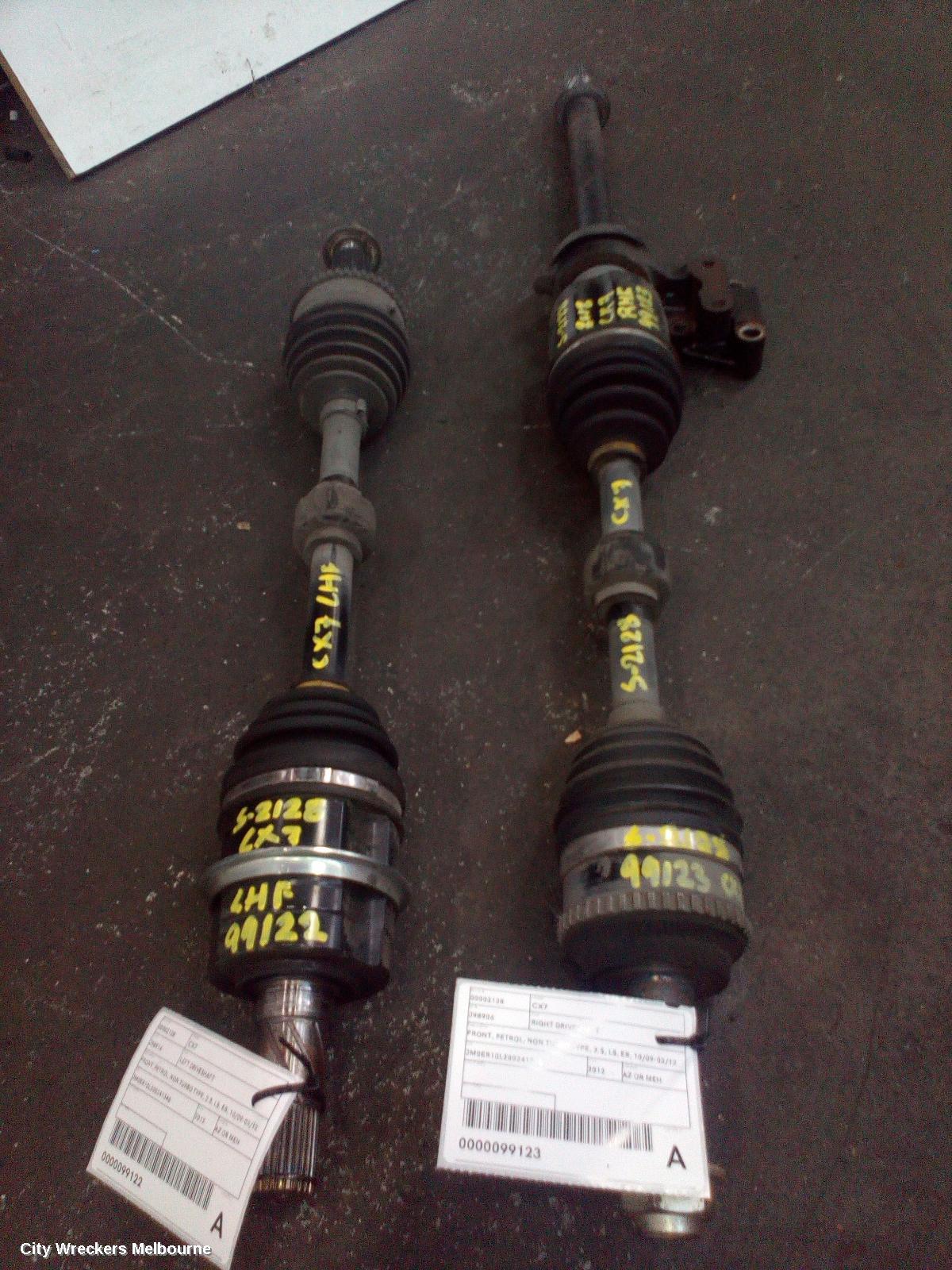 MAZDA CX7 LEFT DRIVESHAFT, FRONT, PETROL, NON TURBO TYPE, 2.5, L5, ER, 06/2009 - 02/2012 - Image 3