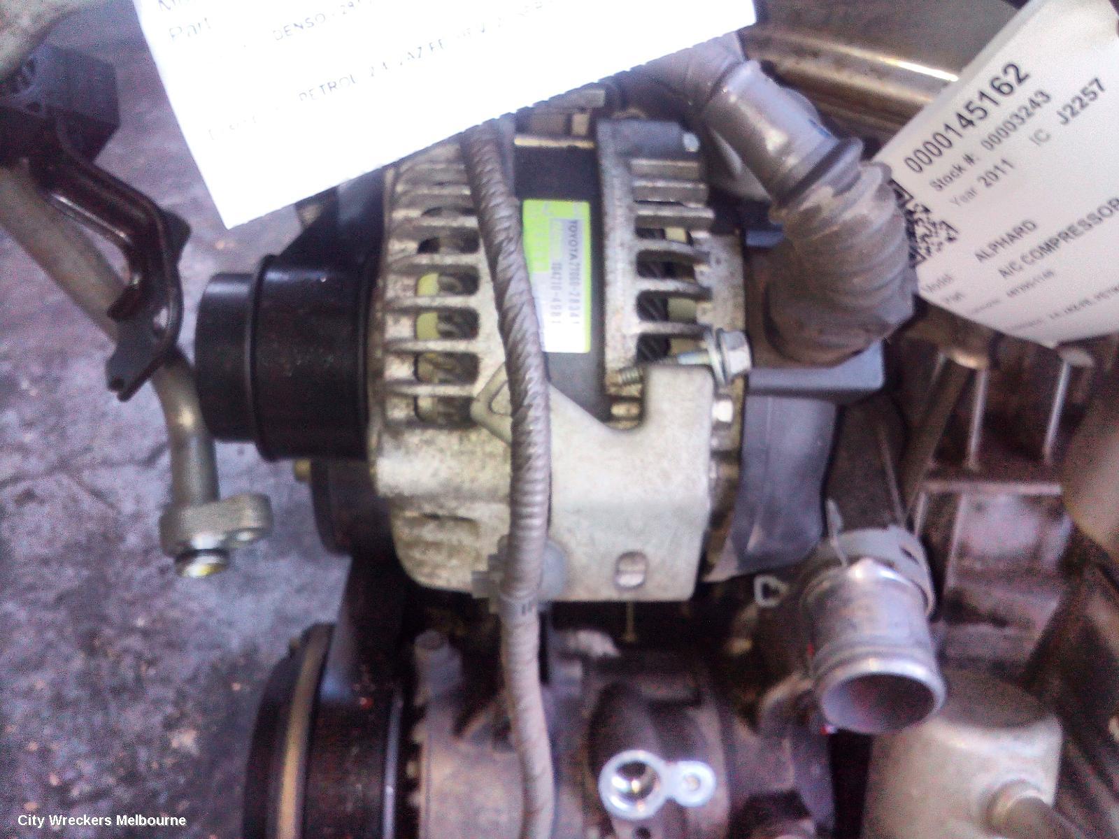 TOYOTA ALPHARD ALTERNATOR, PETROL, 2.4, 2AZ-FE, HEV, 20 SERIES, 08-15 (IMPORT) - Image 1