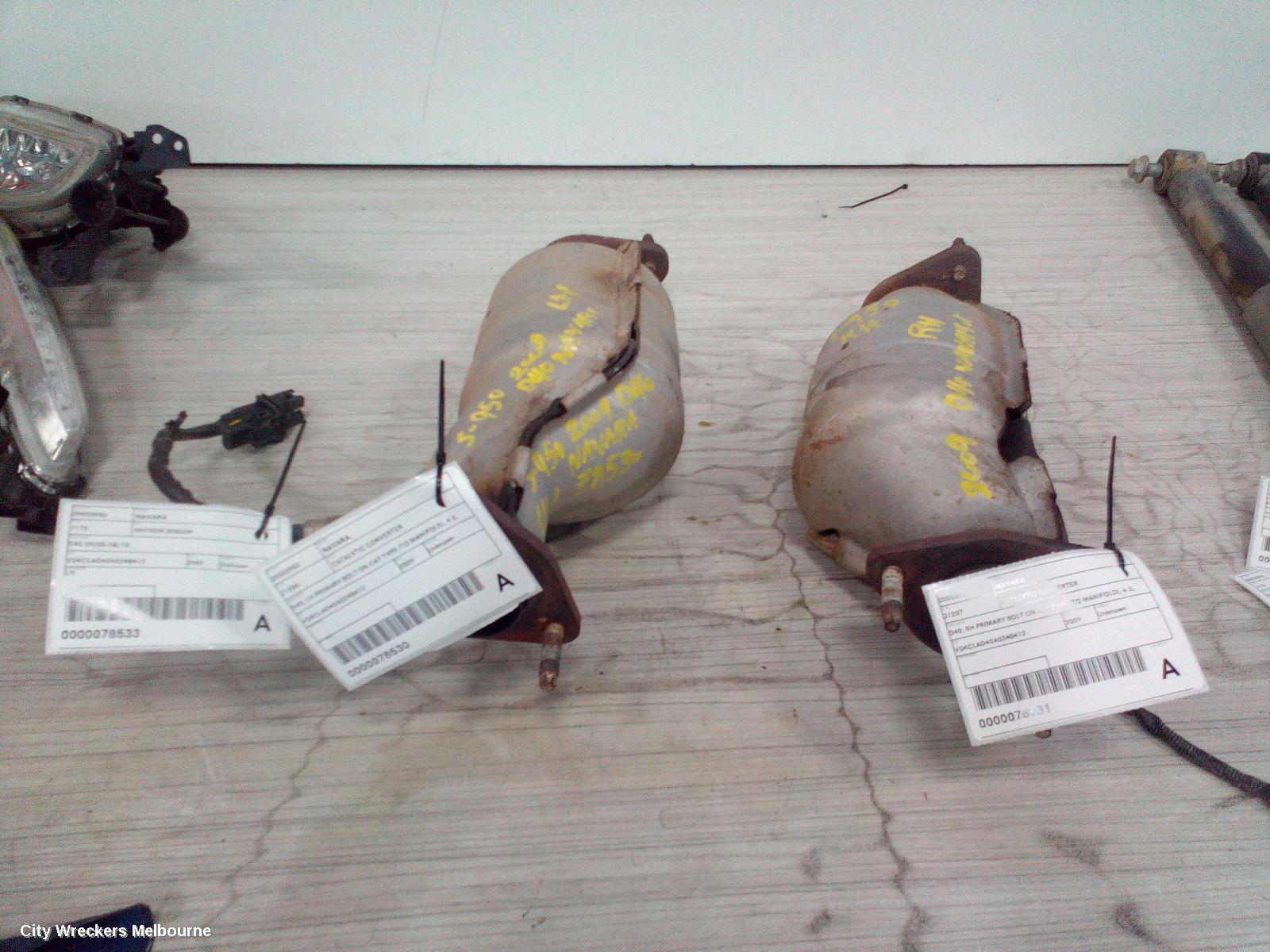 NISSAN NAVARA CATALYTIC CONVERTER, D40, RH PRIMARY BOLT ON CAT TYPE (TO MANIFOLD), 4.0, VQ40, PETROL, 09/2005 - 12/2011 - Image 3