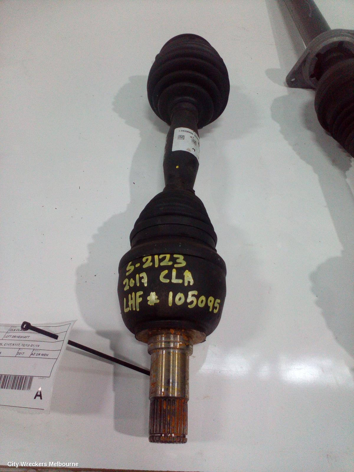 MERCEDES CLA CLASS LEFT DRIVESHAFT, FRONT, 1.6, PETROL, C117/X117, 10/2013 - 01/2019 - Image 2