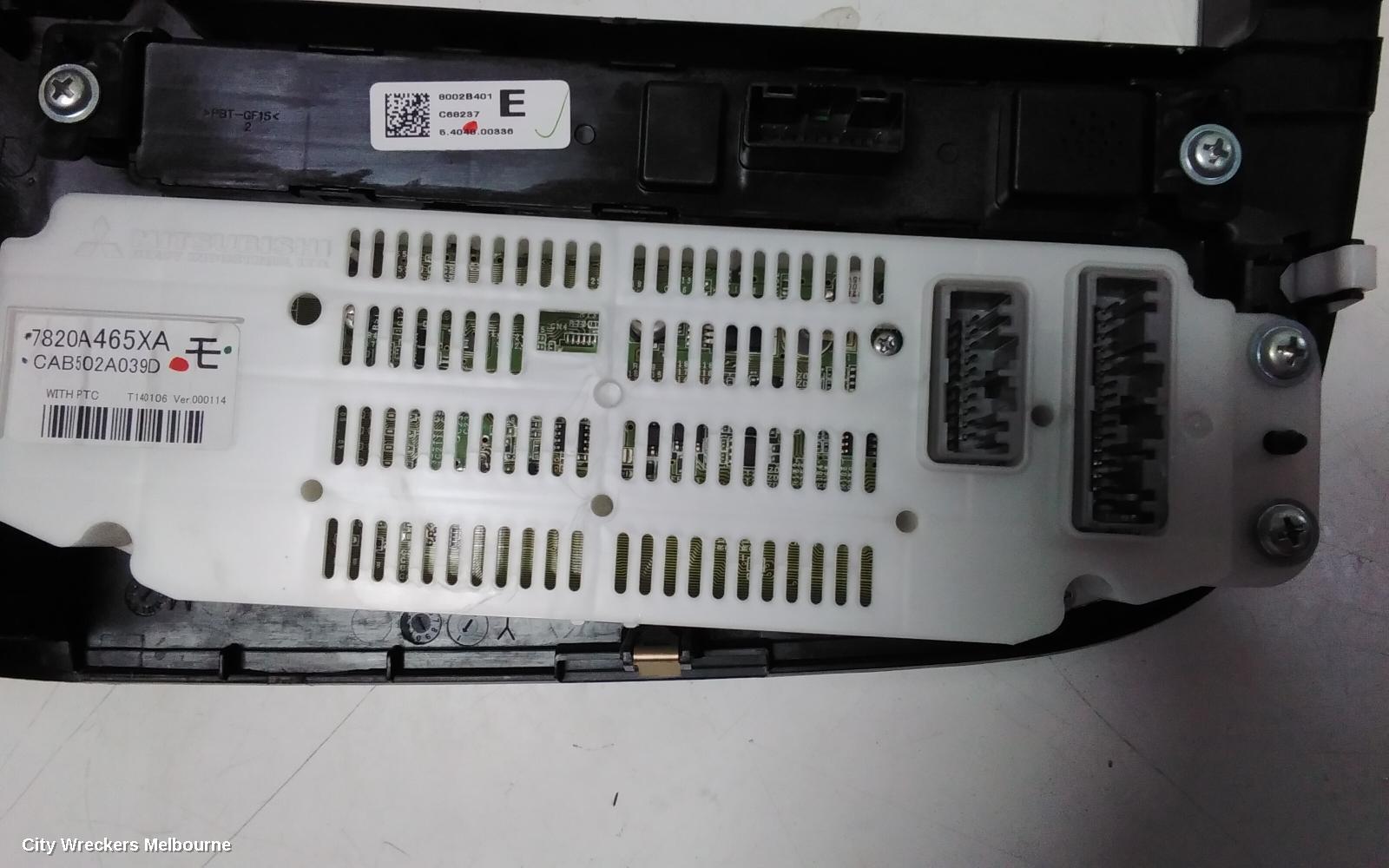 MITSUBISHI OUTLANDER HEATER/AC CONTROLS, DUAL ZONE CLIMATE CONTROL TYPE, ZJ-ZL, 10/2012 - 07/2021 - Image 3