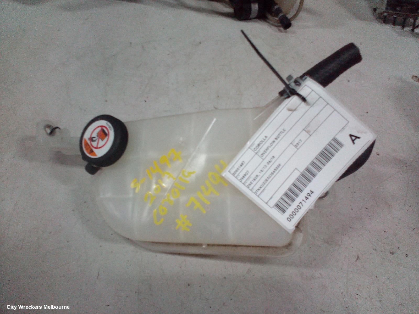 TOYOTA COROLLA OVERFLOW BOTTLE, ZRE182R, 10/2012 - 06/2018 - Image 1