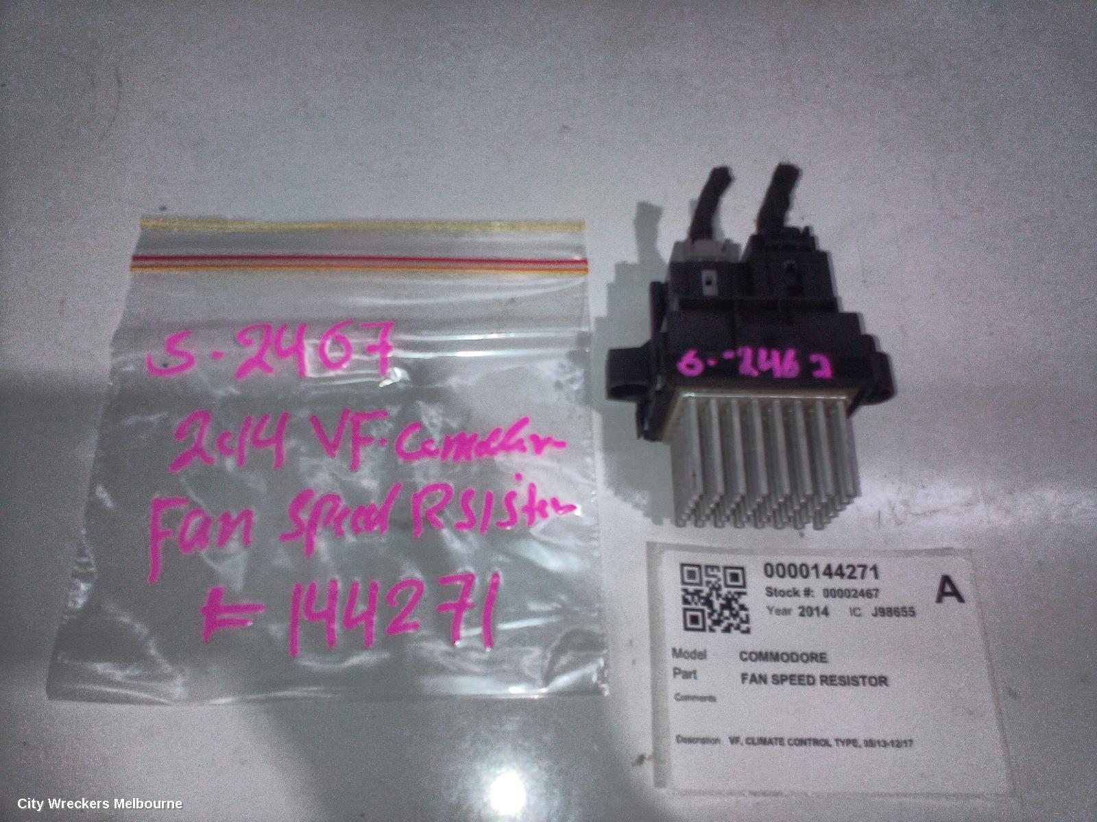 HOLDEN COMMODORE FAN SPEED RESISTOR, VF, CLIMATE CONTROL TYPE, 05/2013 - 12/2017 - Image 2