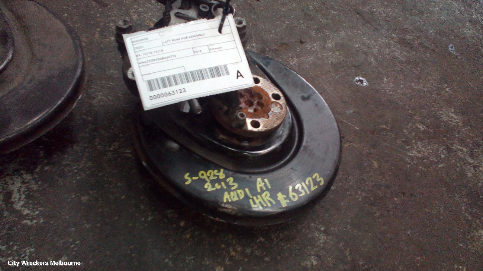AUDI A1 LEFT REAR HUB ASSEMBLY, 8X, 12/2010 - 10/2018 - Image 3