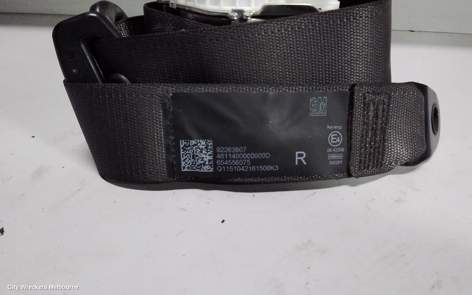 HOLDEN COMMODORE SEATBELT/STALK, RH FRONT, SEAT BELT ONLY, VF, 05/2013 - 12/2017 - Image 2