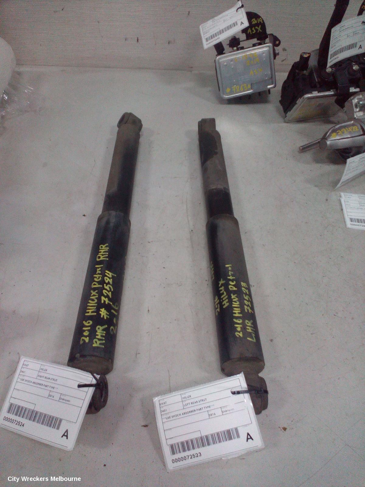 TOYOTA HILUX RIGHT REAR STRUT, ***USE SHOCK ABSORBER PART TYPE*** - Image 2