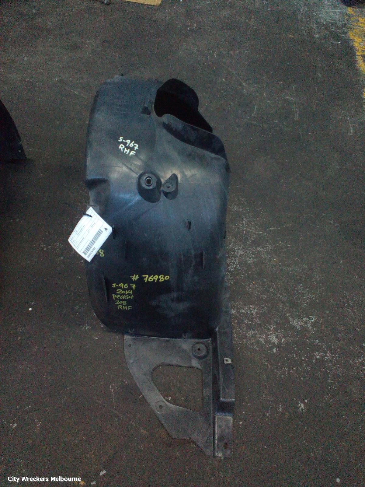 PEUGEOT 208 RIGHT GUARD LINER, A9, 10/2012 ONWARDS - Image 2