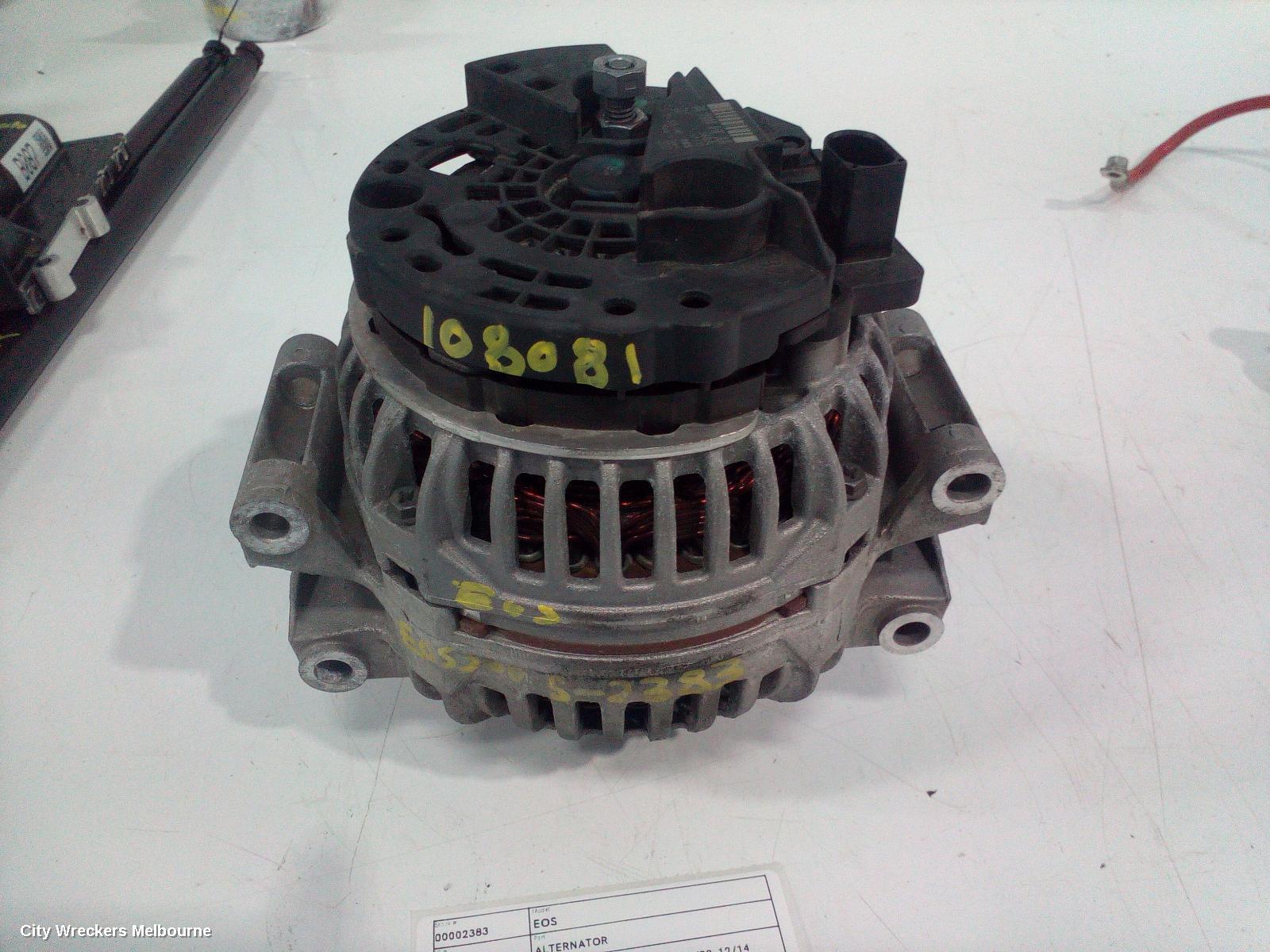 VOLKSWAGEN EOS ALTERNATOR, PETROL, 2.0, BOSCH P/N 06B903016AB, 1F, 08/2008 - 12/2014 - Image 1