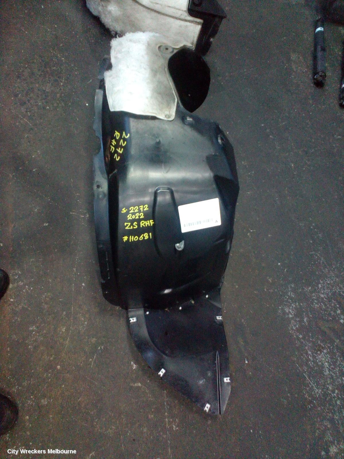 MG ZS RIGHT GUARD LINER, AZS1, FRONT, 09/2017 ONWARDS - Image 2