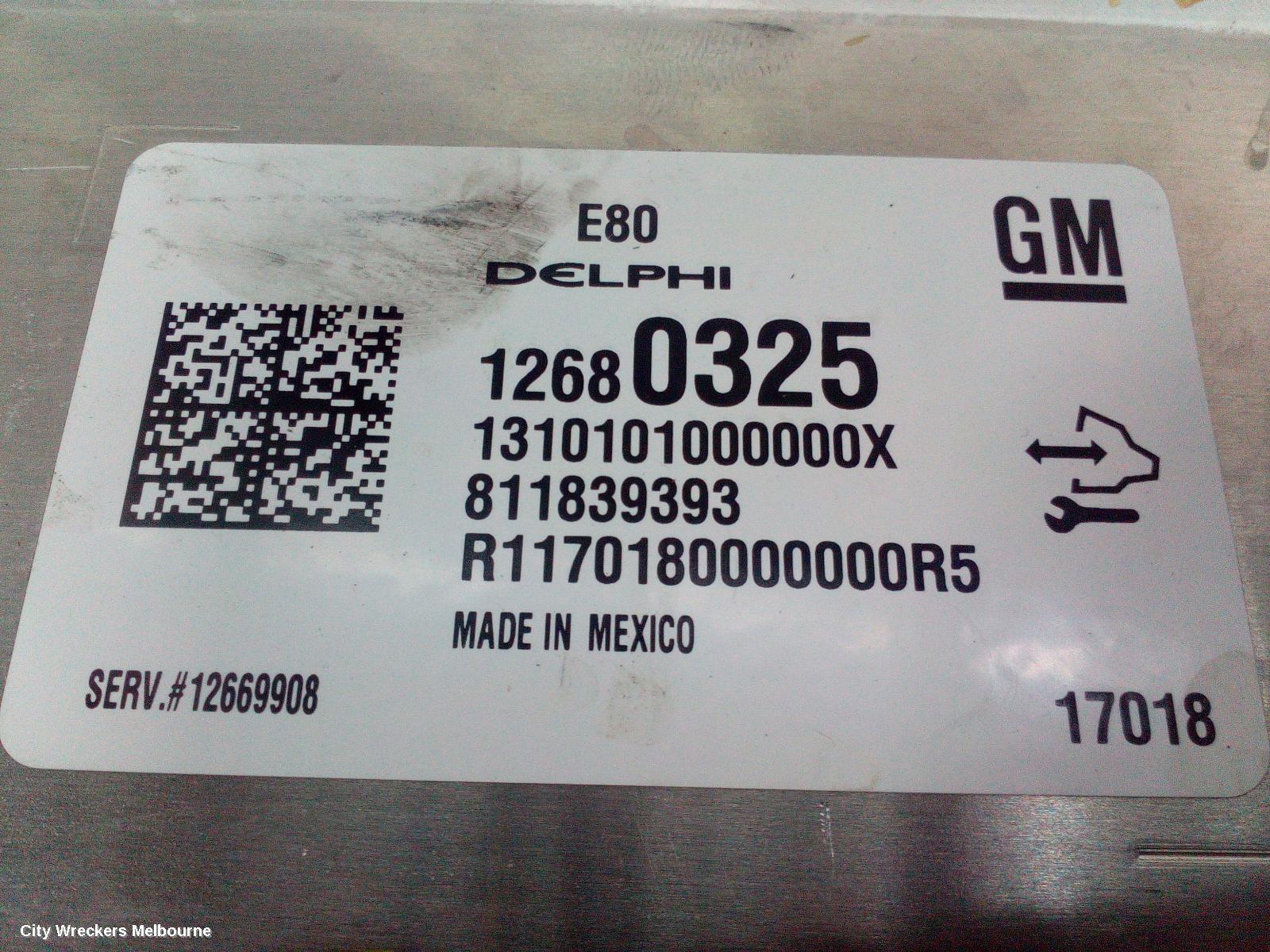 HOLDEN ASTRA ECU, ENGINE ECU, 1.4, PETROL, ECU ONLY, BK, 09/2016 ONWARDS - Image 2