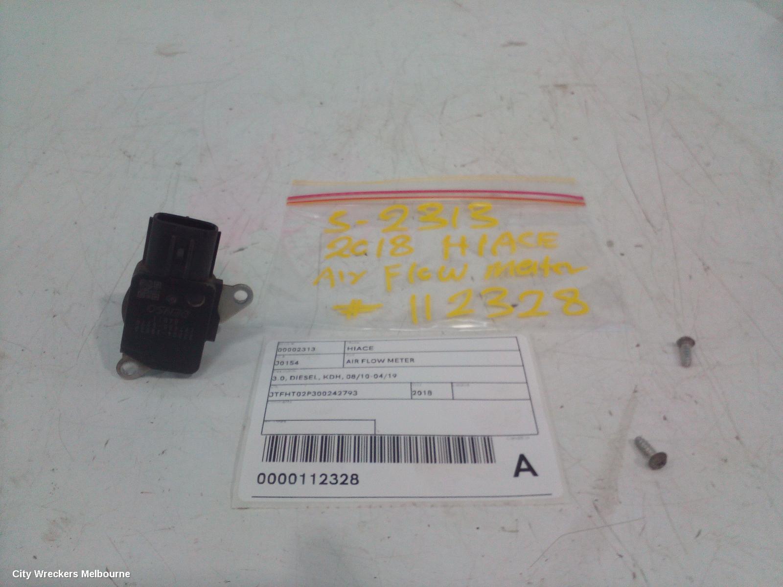 TOYOTA HIACE AIR FLOW METER, 3.0, DIESEL, TURBO, RECTANGLE TYPE, KDH, 08/2010 - 04/2019 - Image 2