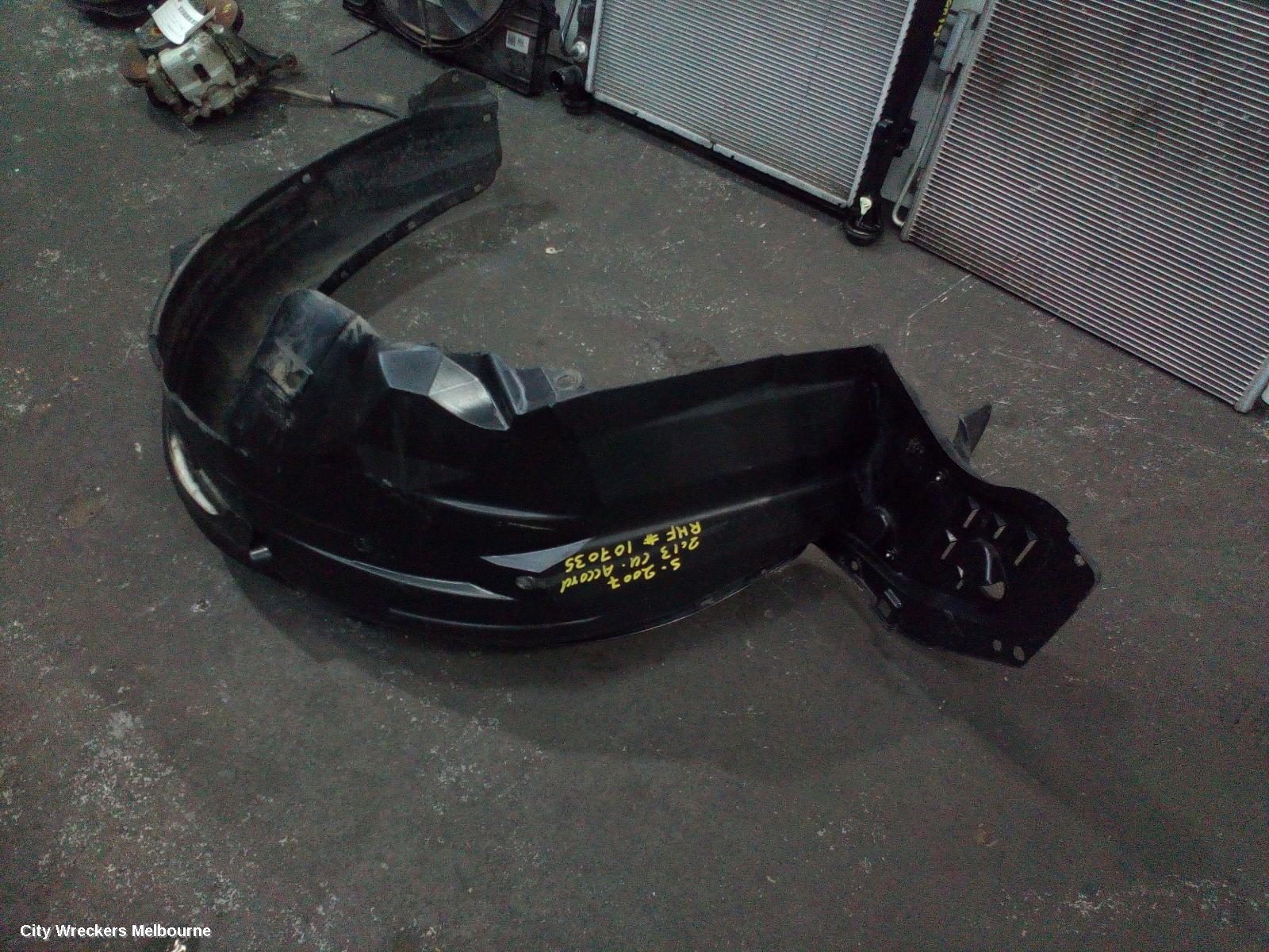 HONDA ACCORD RIGHT GUARD LINER, 8TH GEN, EURO (VIN JHMCU), 06/2008 - 12/2015 - Image 2
