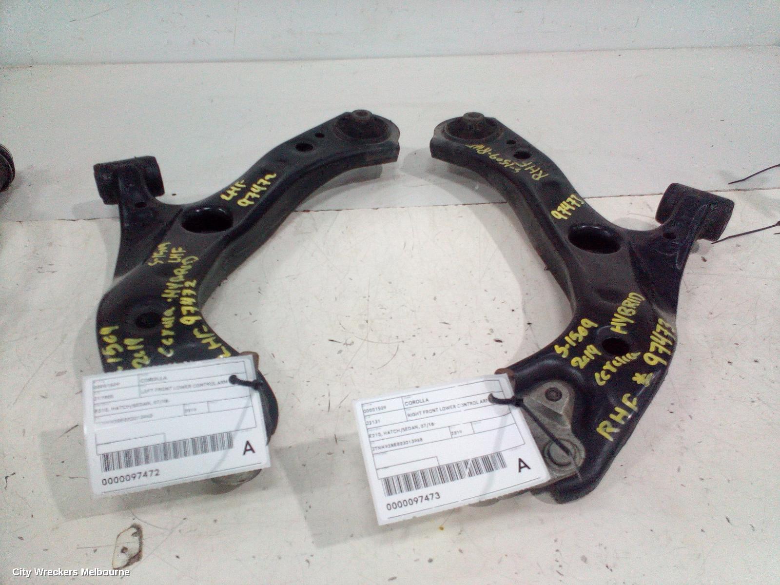 TOYOTA COROLLA RIGHT FRONT LOWER CONTROL ARM, E210, HATCH/SEDAN, 07/2018 ONWARDS - Image 3