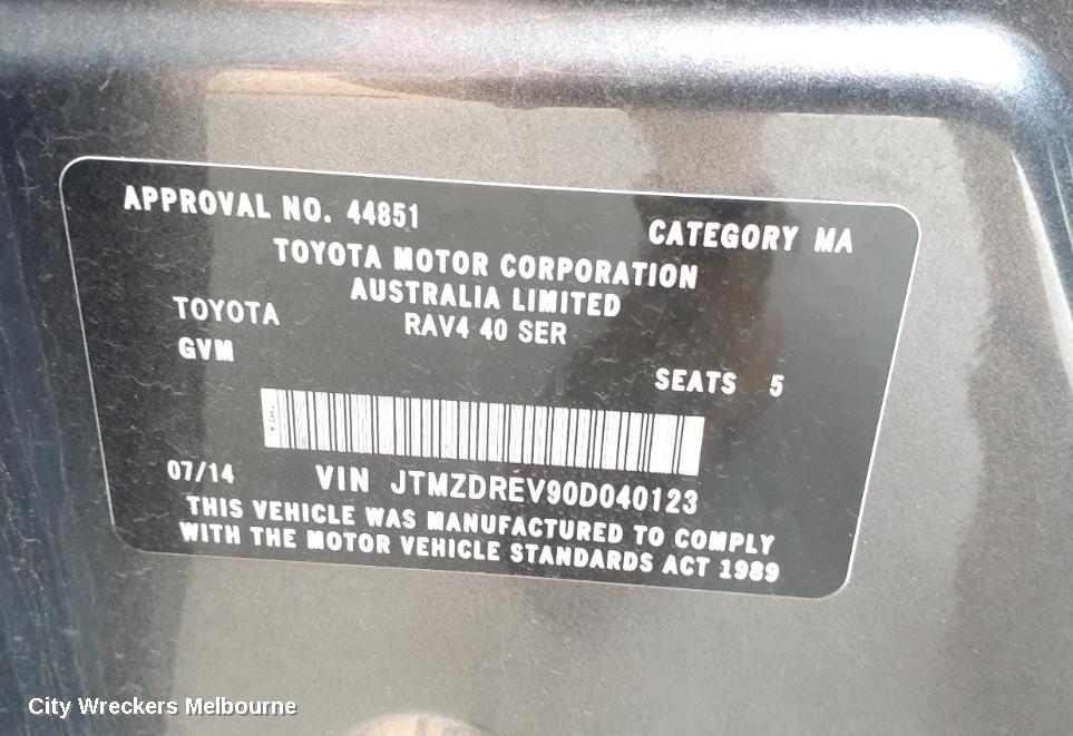 TOYOTA RAV4 FRONT BUMPER, BUMPER BAR, XA40, GX/GXL, NON H/LAMP WASHER TYPE, 12/2012 - 09/2015 - Image 3