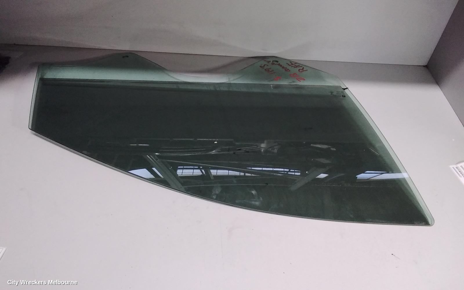 HOLDEN COMMODORE RIGHT FRONT DOOR WINDOW, ZB, 10/2017 - 12/2020 - Image 1