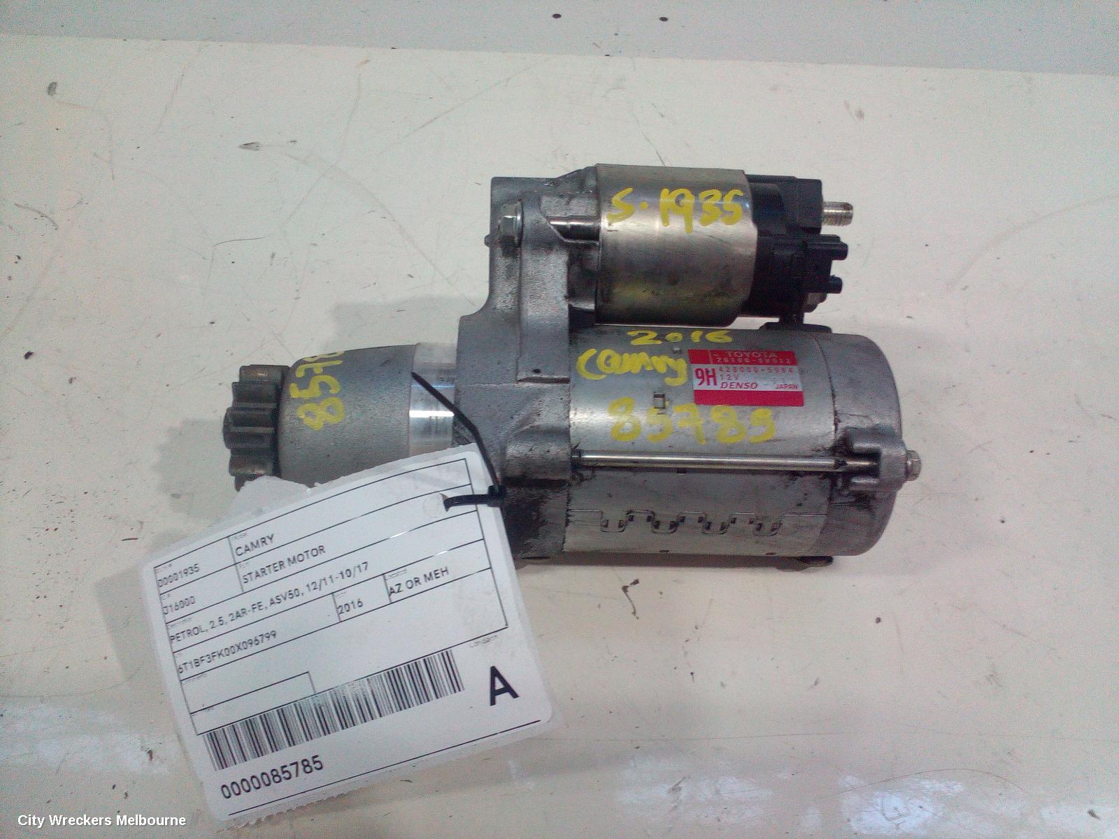 TOYOTA CAMRY STARTER, PETROL, 2.5, 2AR-FE, ASV50, 12/2011 - 10/2017 - Image 3
