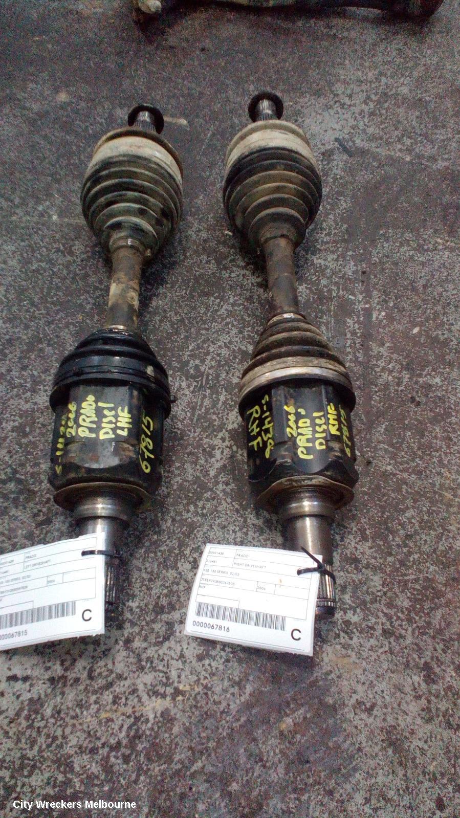 TOYOTA PRADO LEFT DRIVESHAFT, 120-150 SERIES, 02/2003 ONWARDS - Image 2
