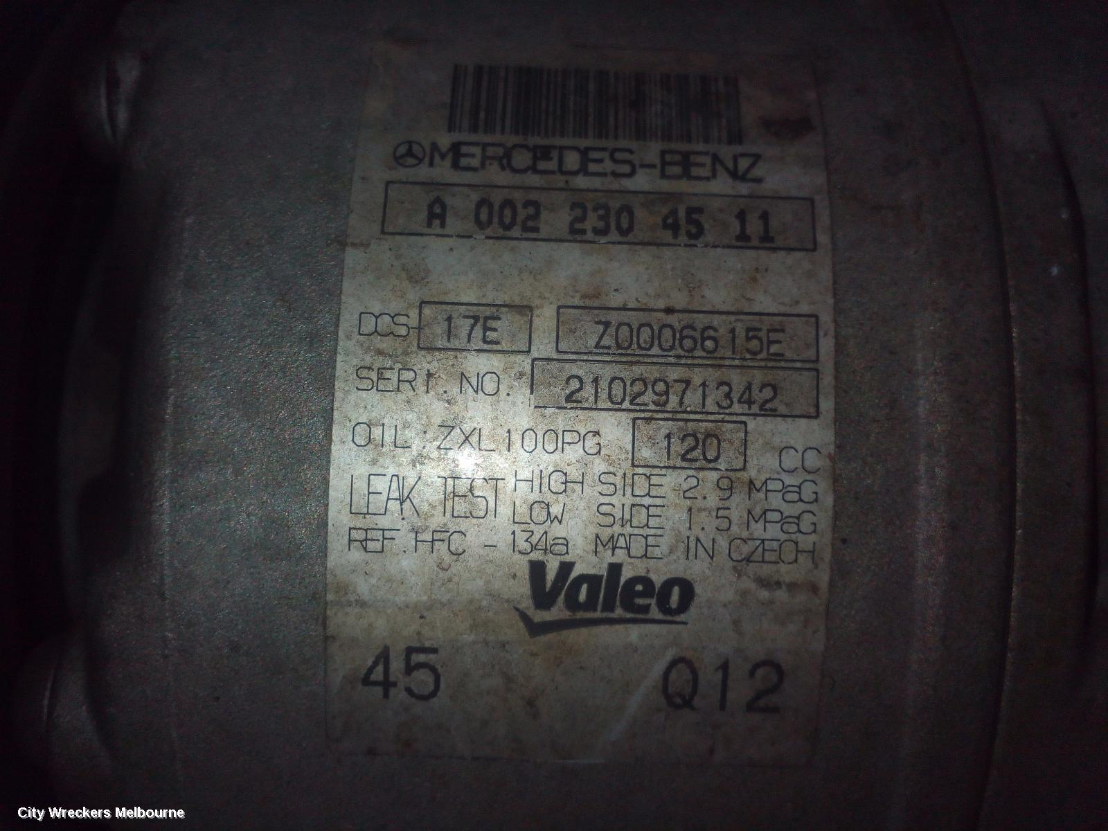 MERCEDES C CLASS A/C COMPRESSOR, W204/S204/C204, 1.8, PETROL, 12/2009 - 01/2015 - Image 3