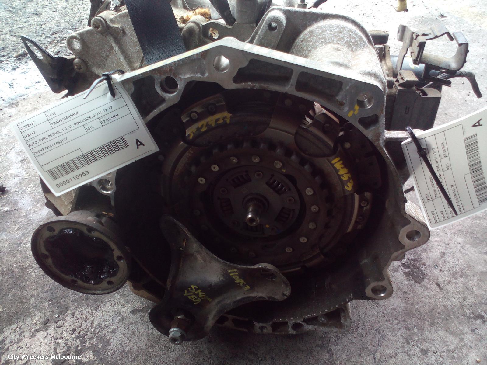 SKODA YETI TRANS/GEARBOX, AUTO, FWD, PETROL, 1.2, 5L, NQK CODE, 09/2011 - 12/2017 - Image 2