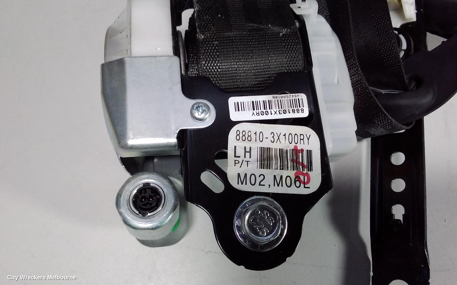 HYUNDAI ELANTRA SEATBELT/STALK, LH FRONT, SEAT BELT ONLY, MD, 03/2011 - 11/2015 - Image 2