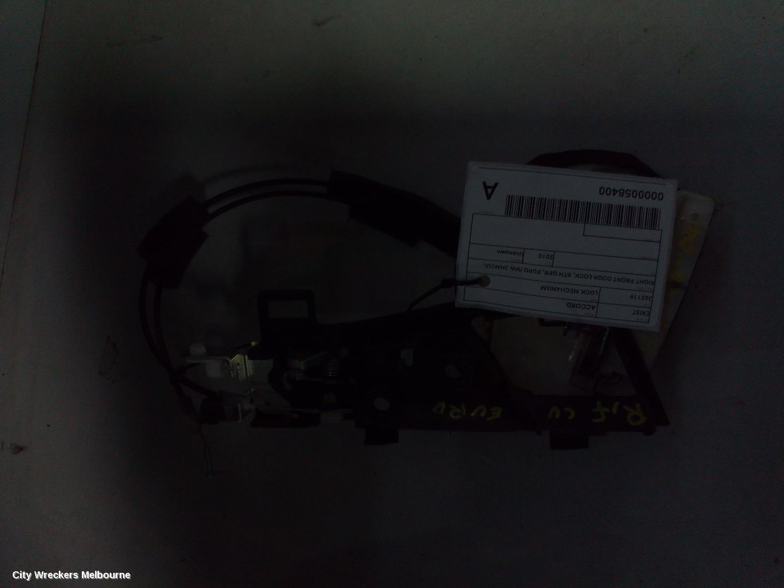 HONDA ACCORD DOOR/BOOT/GATE LOCK, RIGHT FRONT DOOR LOCK, 8TH GEN, EURO (VIN JHMCU), 06/2008 - 12/2015 - Image 1