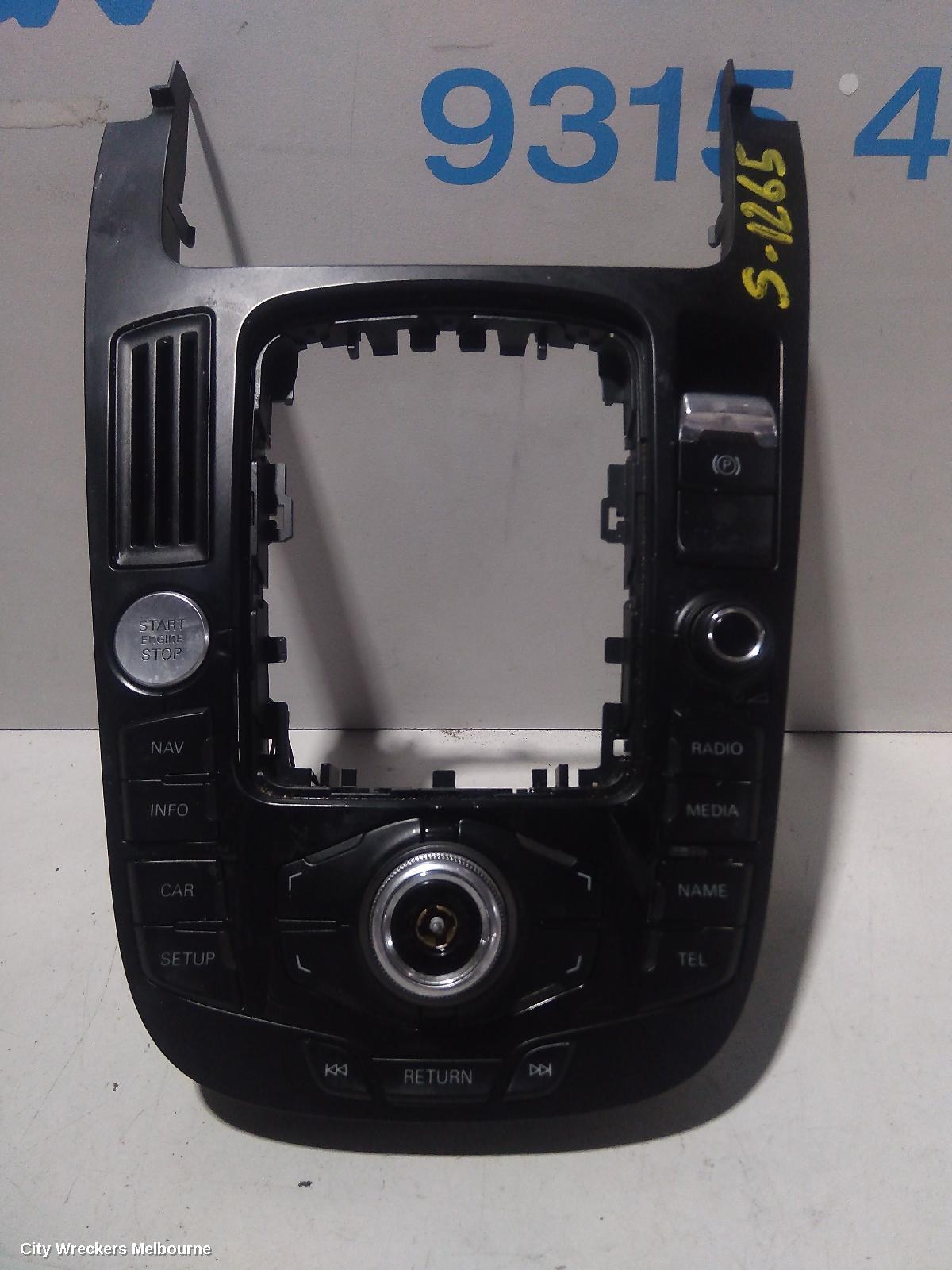 AUDI Q5 RADIO/CD/DVD/SAT/TV, MMI CONTROLS, 8R, P/N 8T0919609G, 03/2009 - 11/2012 - Image 2