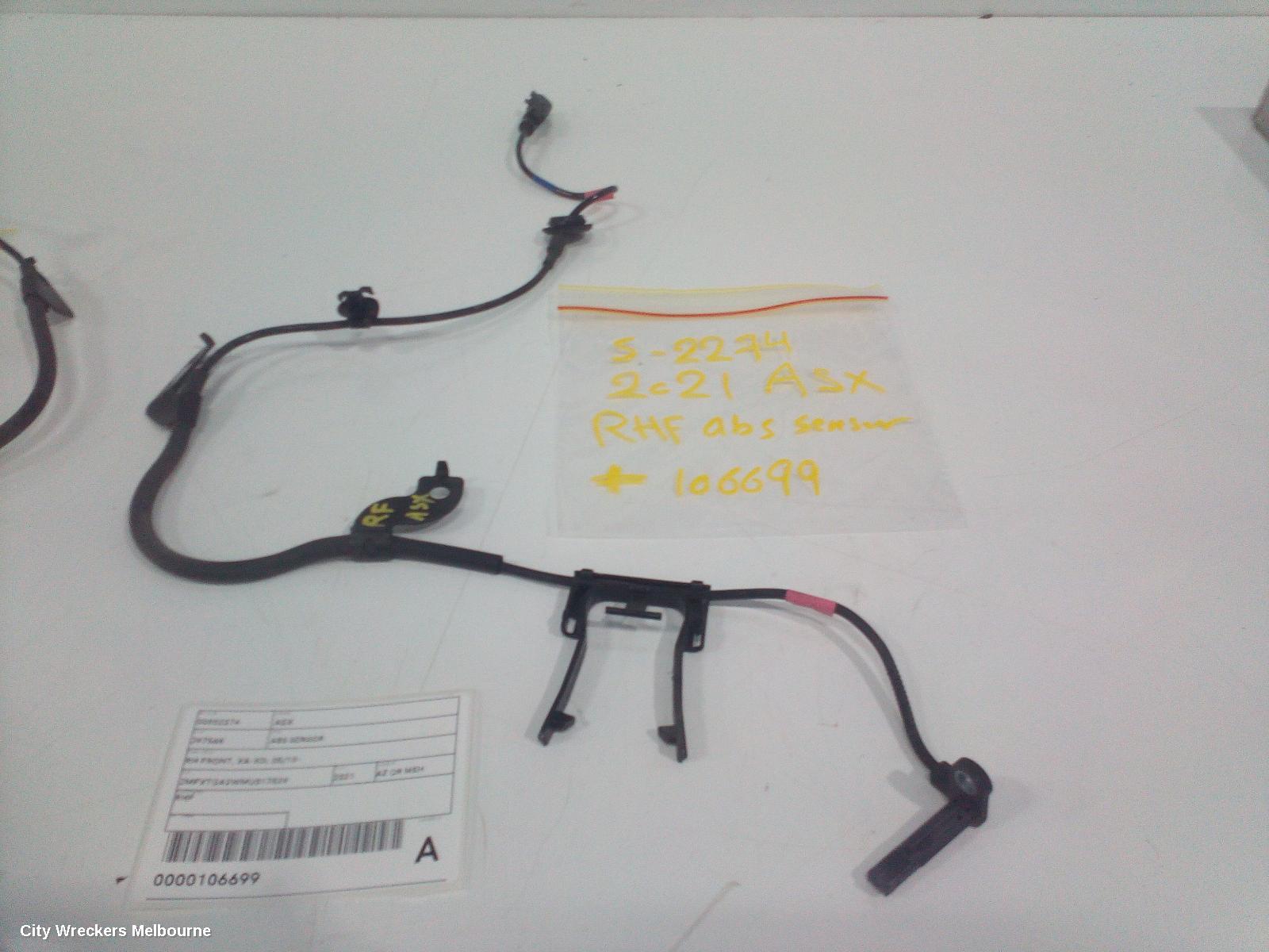 MITSUBISHI ASX ABS SENSOR, RH FRONT, XA-XD, 05/2010 ONWARDS - Image 1
