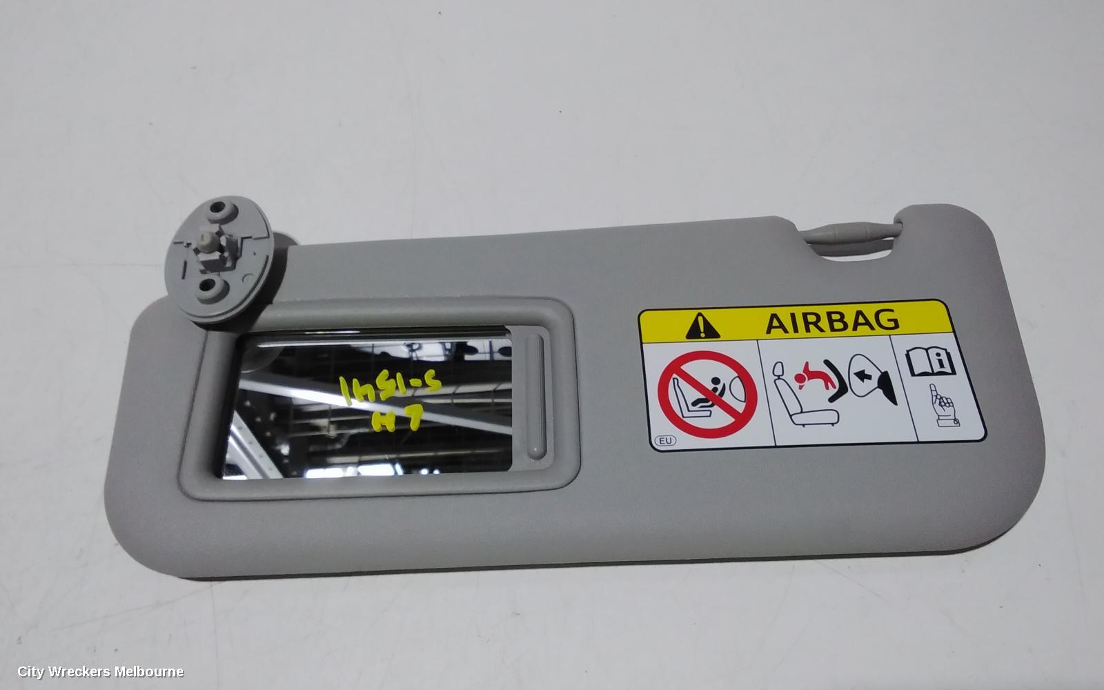 TOYOTA PRIUS SUNVISOR, NHP10R, PRIUS C, LH SIDE, 12/2011 - 03/2020 - Image 2