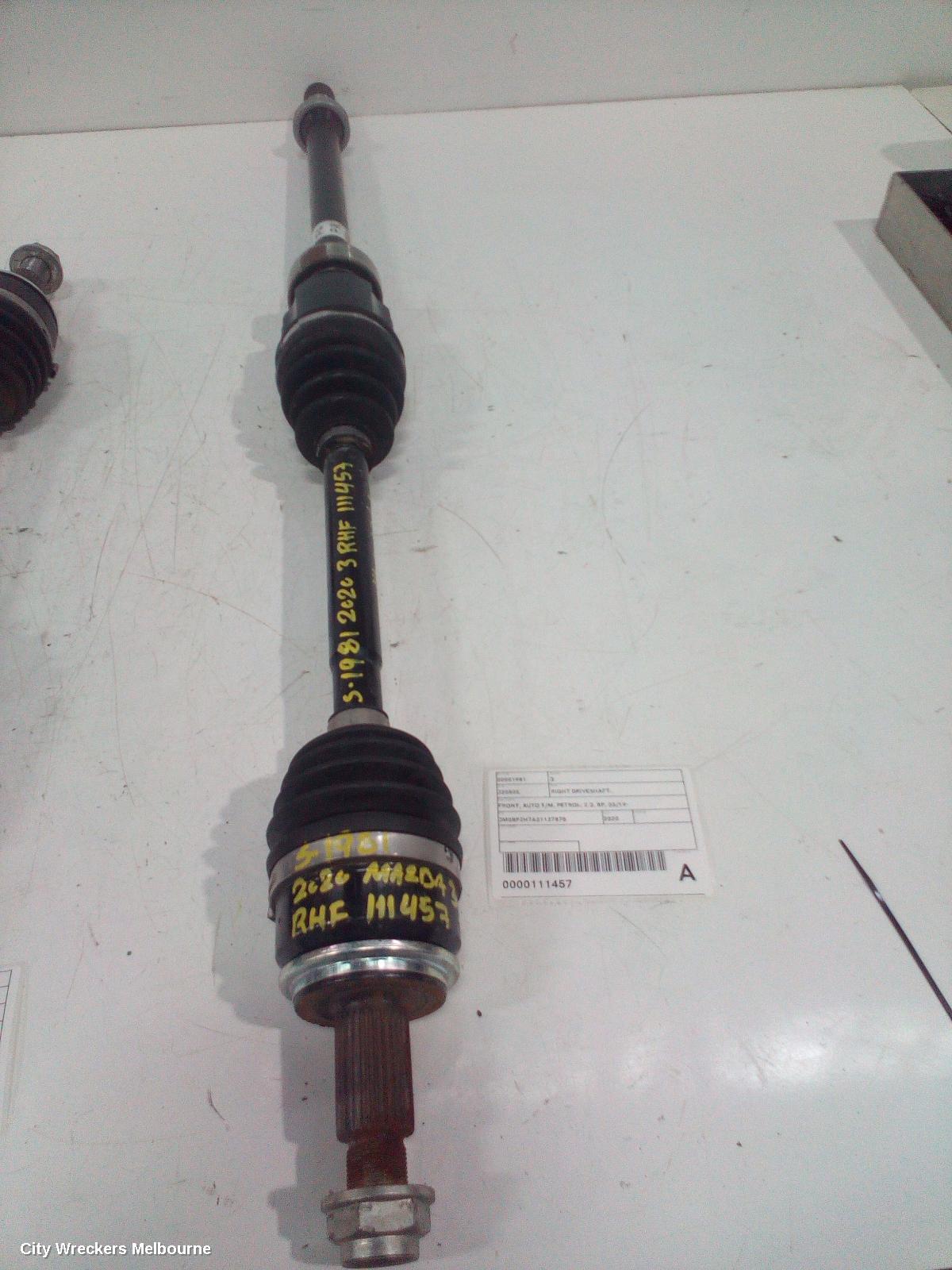 MAZDA 3 RIGHT DRIVESHAFT, FRONT, AUTO T/M, PETROL, 2.0, BP, 03/2019 ONWARDS - Image 2