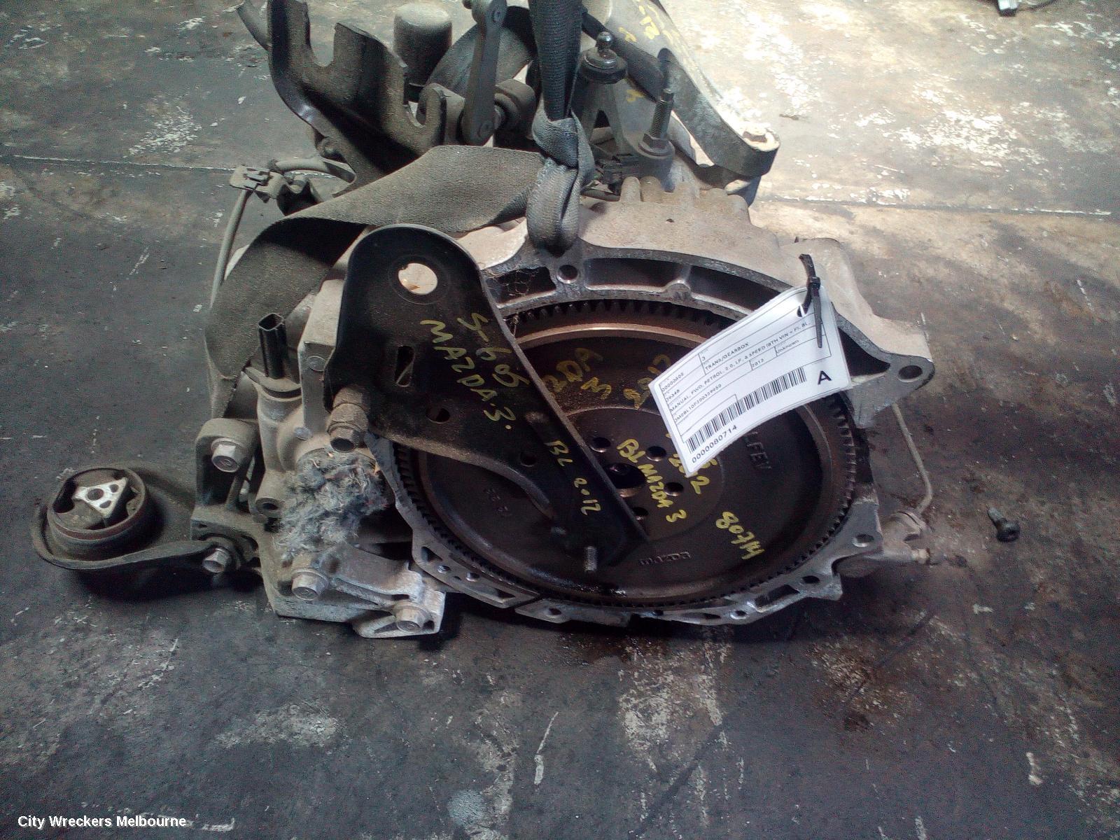 MAZDA 3 TRANS/GEARBOX, MANUAL, FWD, PETROL, 2.0, LF, 6 SPEED (8TH VIN = F), BL, 04/2009 - 10/2013 - Image 1