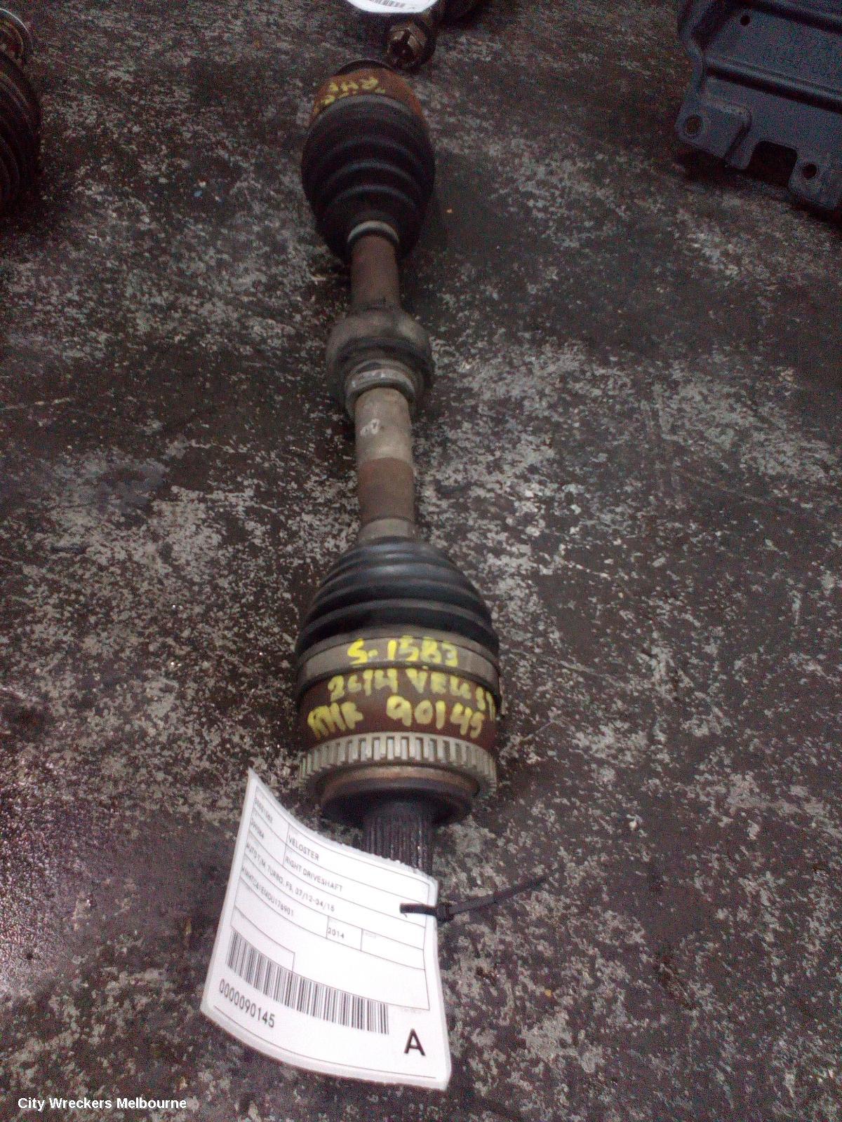HYUNDAI VELOSTER RIGHT DRIVESHAFT, AUTO T/M, TURBO, FS, 07/2012 - 04/2015 - Image 1