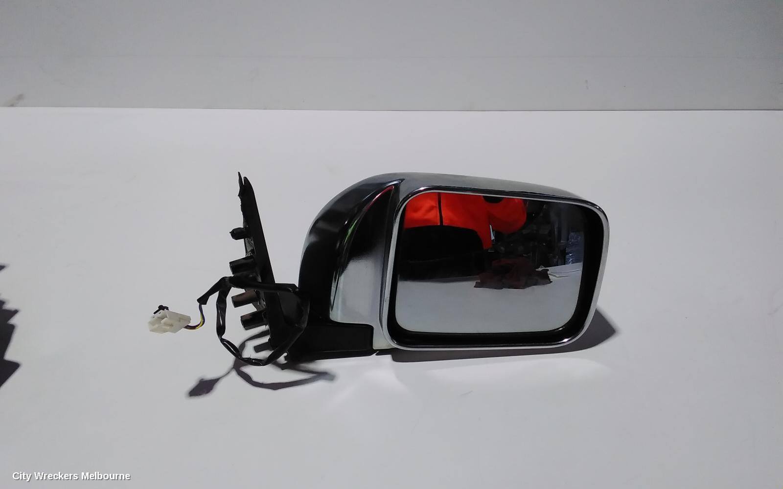 NISSAN PATROL RIGHT DOOR MIRROR, Y61/GU, POWER, WAGON, CHROME, 10/2004 - 04/2017 - Image 1