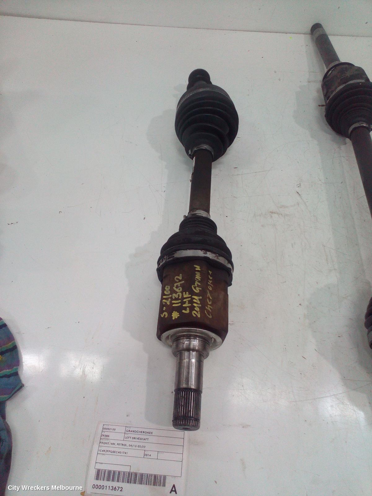 JEEP GRANDCHEROKEE LEFT DRIVESHAFT, FRONT, WK, PETROL, 04/2013 - 02/2022 - Image 2