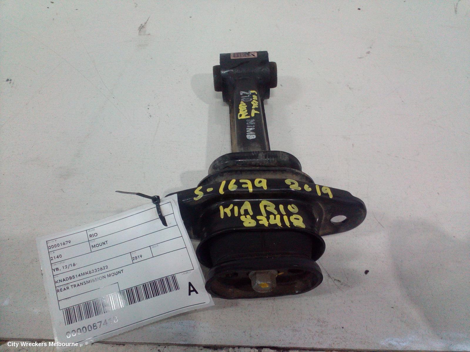 KIA RIO MOUNT, YB, 12/2016 - 06/2023 - Image 1