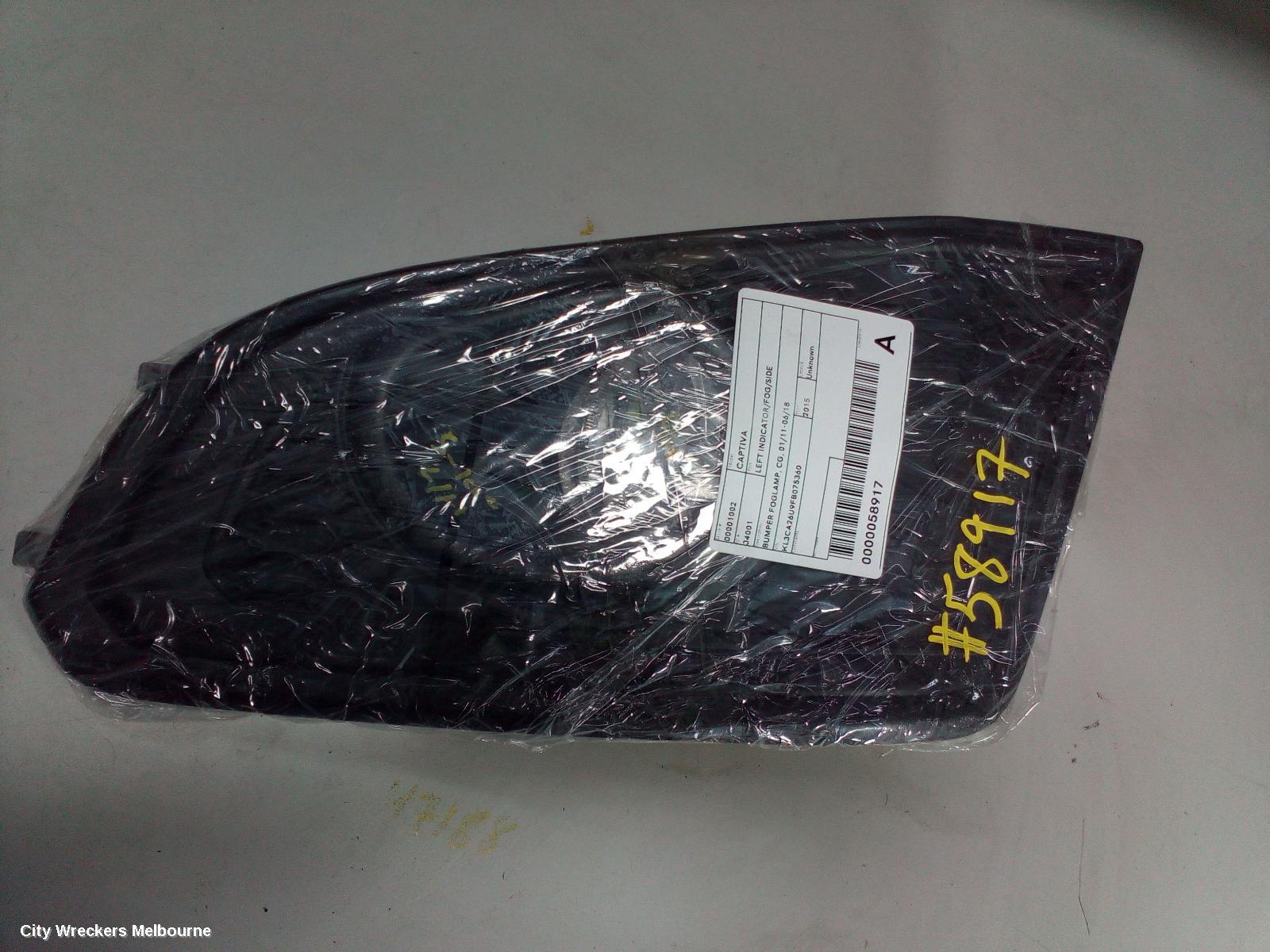 HOLDEN CAPTIVA LEFT INDICATOR/FOG/SIDE, BUMPER FOGLAMP, CG, 01/2011 - 06/2018 - Image 3