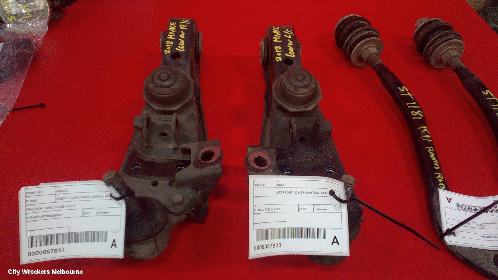TOYOTA HIACE RIGHT FRONT LOWER CONTROL ARM, TRH/KDH, 2WD, 03/2005 - 04/2019 - Image 1